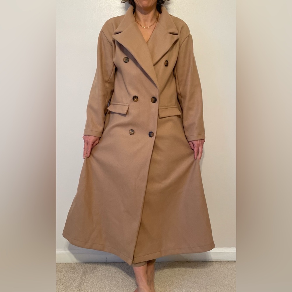 Beige Woman Coat